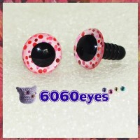 1 Pair Pink Confetti Eyes